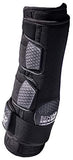 BENEFAB Therapeutic Smart HIND QuickWrap | 1 Pair/2PCS Wraps with Far-Infrared Technology & Magnetic Therapy | Stable or Shipping Boot | Prevent Injuries | Reduce Pain & Stiffness | Black