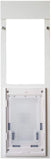 Dragon Window Pet Door | Single Flap, White Frame| Large Flap (Pets Up to 18" Tall), Window Height (34" - 37") | Includes Locking Cover | Energy Efficient, Sturdy, Low Cost