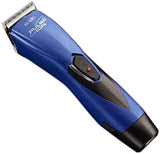 Andis 68205 Cordless Pulse Ion Adjustable Blade Clipper, Professional Animal/Dog Grooming, Blue, RBC