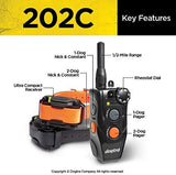 Dogtra 202C Two Dog Remote Training Collar - 1/2 Mile Range, Rechargeable, Waterproof - Plus 1 iClick Training Card, Jestik Click Trainer - Value Bundle