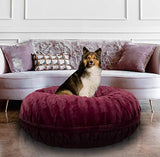 Bessie and Barnie Signature Love Struck Luxury Extra Plush Faux Fur Bagel Pet/Dog Bed (Multiple Sizes)