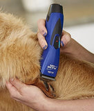 Andis 68205 Cordless Pulse Ion Adjustable Blade Clipper, Professional Animal/Dog Grooming, Blue, RBC
