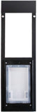 Dragon Window Pet Door | Double Flap, Dark Bronze (Black) Frame| Medium Flap (Pets Up to 15" Tall), Window Height (34" - 37") | Includes Locking Cover | Energy Efficient, Sturdy, Low Cost
