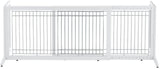 Richell Wood Freestanding Pet Gate, Large, Autumn Matte Finish