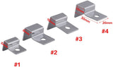 4 Size 4Pcs Stainless Steel Aquarium Fish Tank Glass Cover Support, Stainless Steel Fish Tank Cover Holder Anti-Slip Fish Tank Holders Aquarium Accessories Universal Lid Clips(6mm)