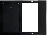 Dragon Sash Window Pet Door | Double Flap, Dark Bronze (Black) Frame| Medium Flap (Pets Up to 15" Tall), Window Width (31" - 34") | Includes Locking Cover | Energy Efficient, Sturdy, Low Cost