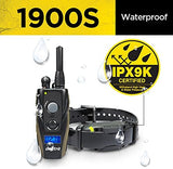 Dogtra 1900S Remote Training Collar - 3/4 Mile Range, Waterproof, Rechargeable, 127 Training Levels, Vibration - Includes PetsTEK Dog Training Clicker