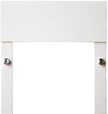 Dragon Window Pet Door | Single Flap, White Frame| Large Flap (Pets Up to 18" Tall), Window Height (34" - 37") | Includes Locking Cover | Energy Efficient, Sturdy, Low Cost