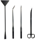 capetsma Aquascape Tools, Long Stainless Steel Aquarium Plant Tools Aquarium Tweezers Scissors Spatula Tool Set Bonsai Kit Algae Scrapers Aquarium Cleaning Kit for Fish Tank Starter kit