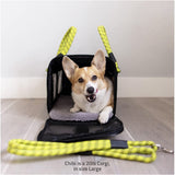 ROVERLUND Airline Compliant Pet Carrier, Travel Bag & Car Seat. Includes Bonus Leash. Stylish. Durable. Two Sizes for Most Pets up to 20lbs.