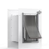 Baboni Pet Door for Wall, Steel Frame and Telescoping Tunnel, Aluminum Lock, Double Flap Dog Door and Cat Door, Strong and Durable (Pets Up to 40 Lb) -Medium