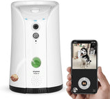 SKYMEE Petalk AI II Dog Camera Automatic Treat Dispenser, WiFi Full HD Pet Camera with 180° Pan Full-Room View,Night Vision,Two Way Audio for Dogs and Cats,Compatible with Alexa (2.4G WiFi Only)