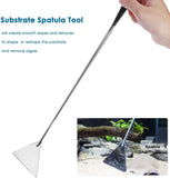 capetsma Aquascape Tools, Long Stainless Steel Aquarium Plant Tools Aquarium Tweezers Scissors Spatula Tool Set Bonsai Kit Algae Scrapers Aquarium Cleaning Kit for Fish Tank Starter kit