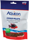 Aqueon Cichlid Slow Sinking Fish Food Pellets, Medium Size, 25 Ounce
