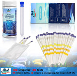 SJ WAVE 6 in 1 Aquarium Test Strip for Freshwater Aquarium | Fast & Accurate Water Quality Testing Strips for Aquariums & Ponds | Monitors pH, Hardness, Nitrate, Temperature and More (100 Tests)