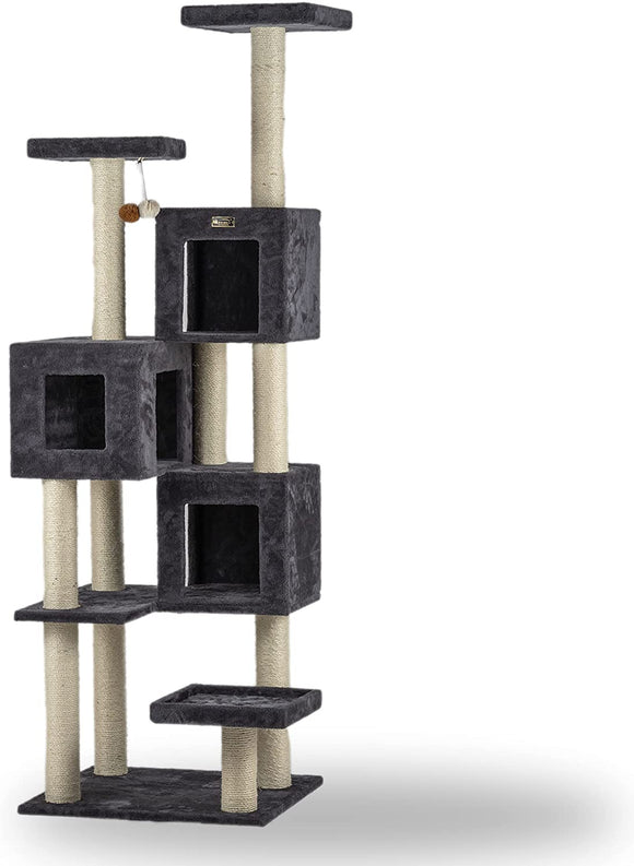Armarkat Real Wood Griant Cat Tower with Condos for Multiple Cats A8104