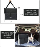 maxpama Extra Wide Aluminum Folding Dog Ramp for Large Dogs Portable Dog Car Step Dog Stair with Nonslip Surface Foldable Pet Stair for High Bed Truck and SUV Lightweight Pet Ladder Support to 200 Lbs