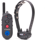 Bundle of 2 Items - E-Collar - PE-900-1/2 Mile Remote Rechargeable Waterproof Trainer Pro Educator - Static, Vibration and Sound Stimulation Collar with PetsTEK Dog Training Clicker