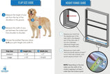 Dragon Sash Window Pet Door | Single Flap, White Frame| Medium Flap (Pets Up to 15" Tall), Window Width (28" - 31") | Includes Locking Cover | Energy Efficient, Sturdy, Low Cost