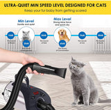 Dog Dryer, Professional Dog Hair Dryer With Led Screen 8 Adjustable Speeds & Temp Dog Blow Dryer High Velocity Low-Noise Pet Hair Force Dryer For Cat Small Large Dog Pet Grooming Dryer Blower 3.2HP