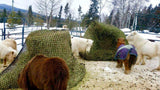 Tech Equestrian KNOTLESS Heavy Duty 5mm Thick Round Bale Slow Feed Hay Net 6x6 (Hole_Size_2.5 inches)