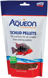 Aqueon Cichlid Slow Sinking Fish Food Pellets, Medium Size, 25 Ounce