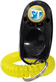 Bundle of 2 Items - E-Collar - EZ-900 - 1/2 Mile Remote Waterproof Trainer Easy Educator - Static, Vibration and Sound Stimulation Collar With PetsTEK Dog Training Clicker Training Kit