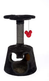 Penn-Plax Disney Cubical Cat Condo with Lounging Towers, Sisal Scratching Posts, and Swatting Toy – Bring The Magic of Disney into Your Home – Gray