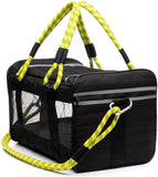ROVERLUND Airline Compliant Pet Carrier, Travel Bag & Car Seat. Includes Bonus Leash. Stylish. Durable. Two Sizes for Most Pets up to 20lbs.