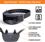 SportDOG Brand SportHunter Family Remote Trainers - Including New X-Series - Waterproof, Rechargeable Dog Training Collars with Static, Vibrate, and Tone - Up to 1 Mile Range, ¾ Mile Range
