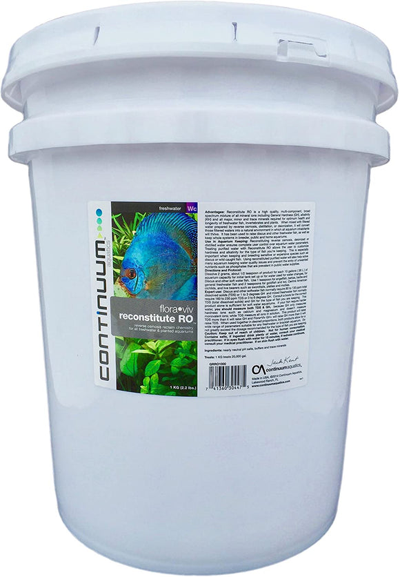 Continuum Aquatics Flora Viv Reconstitute RO – Reverse Osmosis Mineral Ion Supplement for Freshwater and Planted Aquariums