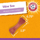 Arm & Hammer for Pets Nubbies Dental Treats for Dogs | Dental Chews Fight Bad Breath, Plaque & Tartar Without Brushing | Bacon Flavor Value Bucket, 139 Pcs - 6 Pack