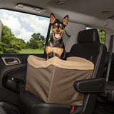 PetSafe Happy Ride Dog Safety Seat - Pet Booster Seat for Cars, Trucks and SUVs - Included Seat Belt Tether - Durable Liner is Machine Washable and Easy to Clean - Navy