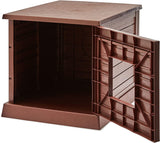 Amazon Basics Cat Litter Box Enclosure, Easy Assembly Furniture Style Cover, Double Door