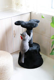 Penn-Plax Disney Cubical Cat Condo with Lounging Towers, Sisal Scratching Posts, and Swatting Toy – Bring The Magic of Disney into Your Home – Gray