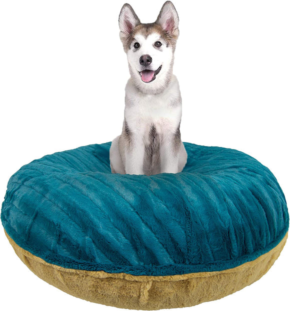 Bessie and Barnie Signature Wonderland / Honeymoon Luxury Extra Plush Faux Fur Bagel Pet/Dog Bed (Multiple Sizes)