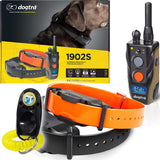 Dogtra 1900S Remote Training Collar - 3/4 Mile Range, Waterproof, Rechargeable, 127 Training Levels, Vibration - Includes PetsTEK Dog Training Clicker