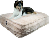 Bessie and Barnie Natural Beauty Luxury Extra Plush Faux Fur Rectangle Pet/Dog Bed (Multiple Sizes)