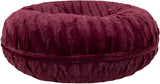 Bessie and Barnie Signature Love Struck Luxury Extra Plush Faux Fur Bagel Pet/Dog Bed (Multiple Sizes)