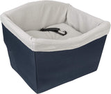 PetSafe Happy Ride Dog Safety Seat - Pet Booster Seat for Cars, Trucks and SUVs - Included Seat Belt Tether - Durable Liner is Machine Washable and Easy to Clean - Navy