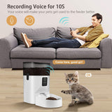 7L Smart Cat Feeder - WiFi Enabled Pet Food Dispenser for Cat and Dog Auto Timed Cat Feeder with App Remote Control|Programmable Timer|Voice Reorder| Portions Control for Up to 15 Meals per Day