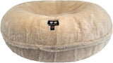 Bessie and Barnie Signature Mid Shag Natural Husky Luxury Extra Plush Faux Fur Bagel Pet/Dog Bed (Multiple Sizes)