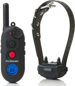 Educator PE-900 Pro 1/2 Mile E-Collar Remote Dog Training Collar With Vibration, Tapping Sensation and Pavlovian Stimulation , Black