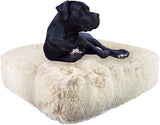 Bessie and Barnie Blondie Luxury Shag Extra Plush Faux Fur Rectangle Pet/Dog Bed (Multiple Sizes)