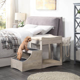 unipaws Pet Bunk Bed with Removable Step for Dogs and Cats, Multi-Level Bed Window Perch Seat Platform with Cushion and Cat Scratch Pad, Indoor Use