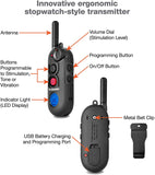 Educator PE-900 Pro 1/2 Mile E-Collar Remote Dog Training Collar With Vibration, Tapping Sensation and Pavlovian Stimulation , Black