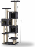 Armarkat Real Wood Griant Cat Tower with Condos for Multiple Cats A8104