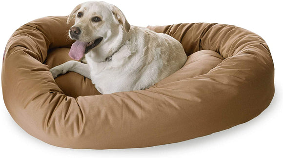 52 inch Khaki Bagel Dog Bed By Majestic Pet Products