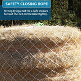 Harrison Howard EpiWrap Bale Hay Net 4' x 5' Large Bale Slow Feed Hay Net