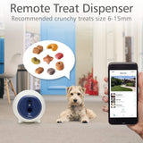 Dog Treat Dispenser with Camera WiFi Full HD Pet Monitor 2-Way Audio Night Vision Mobile App Control Remote Treat Tossing for Dogs and Cats